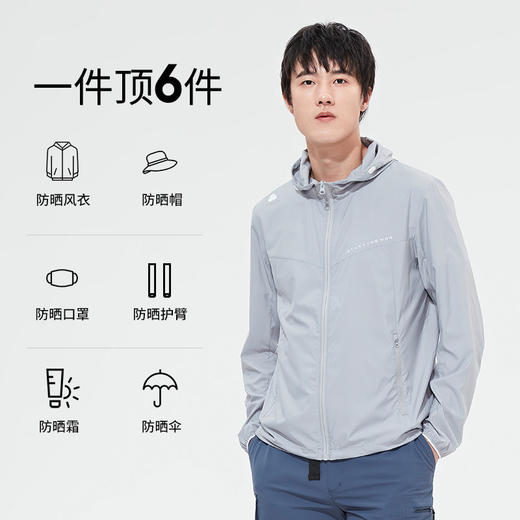 【乐粉专属】SCALER思凯乐UPF100防晒衣男女户外原纱防紫外线夏季透气皮肤衣F2013491 商品图2