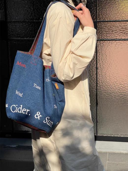 nothe Case布然/XQSD141/「星期商店」原创牛仔篮子水桶包 商品图1