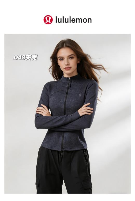 一包2件装！lulu2026开春新款羊毛蚕丝女士夹克外套 商品图0