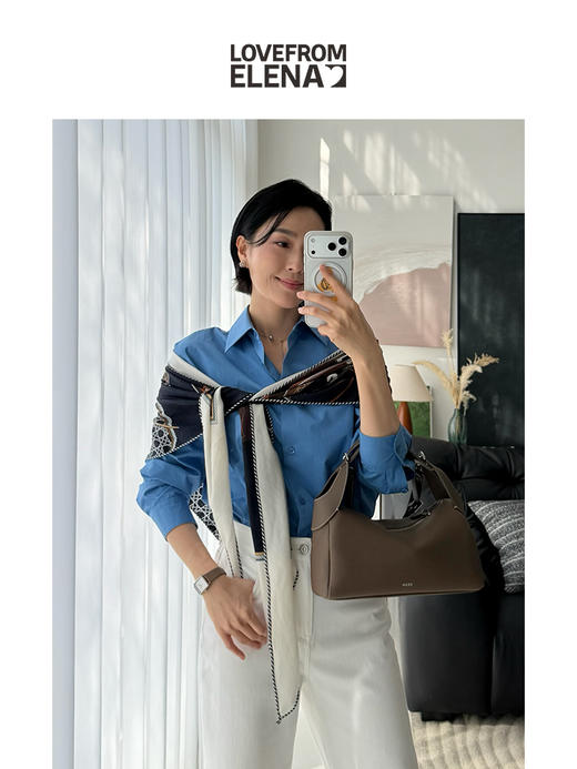 「经典回归」进口匹马棉 法式蓝 微廓形简约衬衫 商品图3