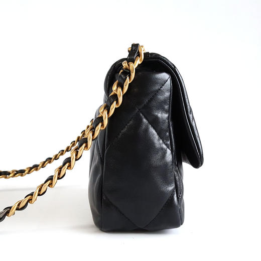 【95新】CHANEL香奈儿19Bag系列AS1160 B03930 94305小号黑金19bag链条包单肩包女士050326NJT14 商品图1