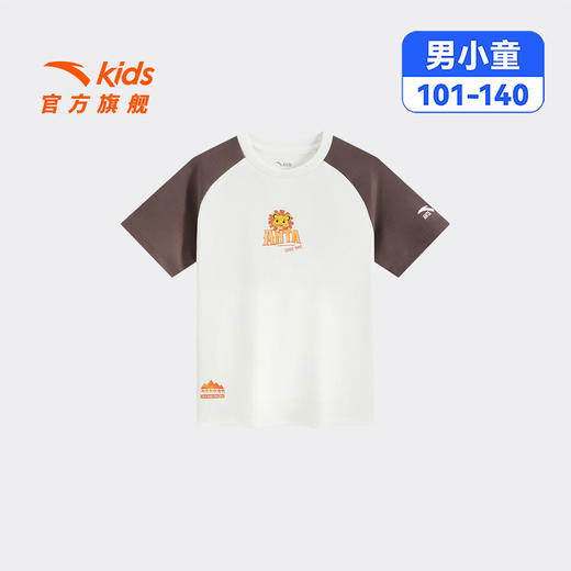 狮子王联名安踏儿童男童针织短袖2026年夏季新款舒适亲肤小童短T352629115 商品图4