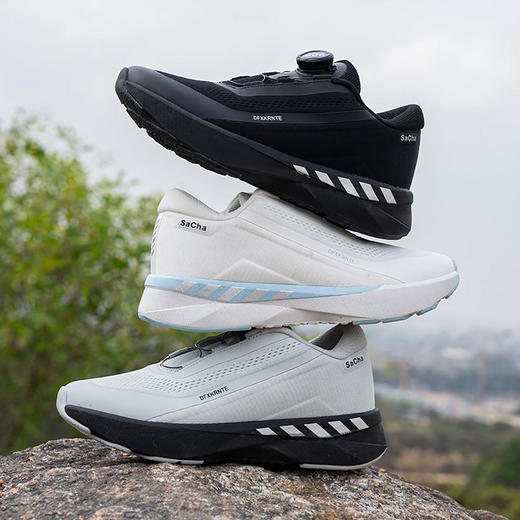 SACHA男女同款旋转纽扣休闲鞋跑步鞋，一键锁紧轻松调节，轻便透气不闷脚-BTKB-806 商品图3
