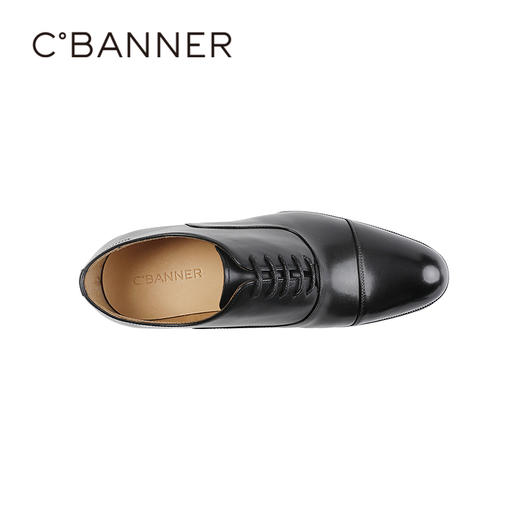 千百度2026春季男鞋优质牛皮革鞋面光泽自然商务正装A26113704 商品图2