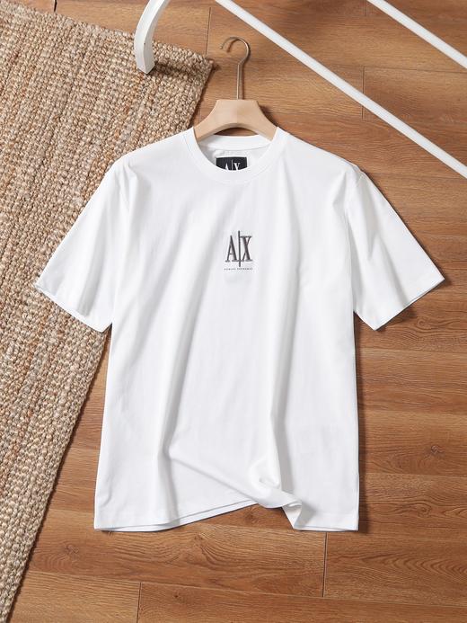 阿玛尼礼盒春夏男士纯棉宽松刺绣圆领薄T恤上衣内搭 MD 341729 商品图2