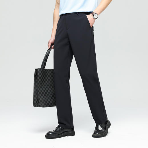 【高弹】德鲨鲨鱼男士直筒休闲长裤2026春夏新款百搭弹力裤子男 商品图1