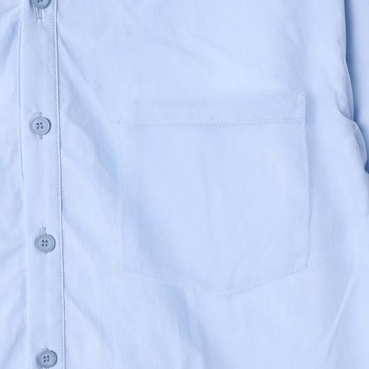 SDSA男装2026新款高贵轻奢韩版简约纯色翻领长袖衬衫百搭商务衬衣 商品图2