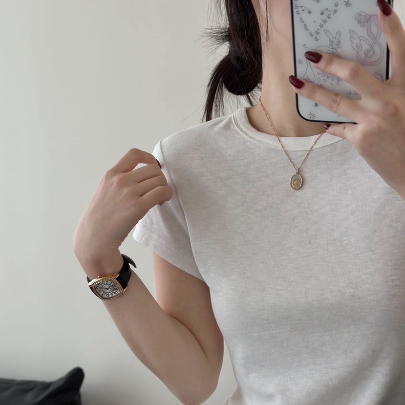 【row风天丝棉短袖T恤】显瘦T恤 高密回弹面料 极简风百搭