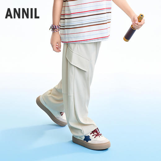 【实体店同款】男女童全腰针织单裤夏季新款安奈儿童装AM626155 商品图1