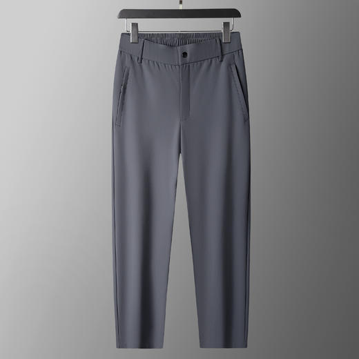 【DK】大依优型大码男装半松紧腰商务休闲裤夏季长裤冰丝休闲透气百搭长裤加肥加大码运动户外 商品图2