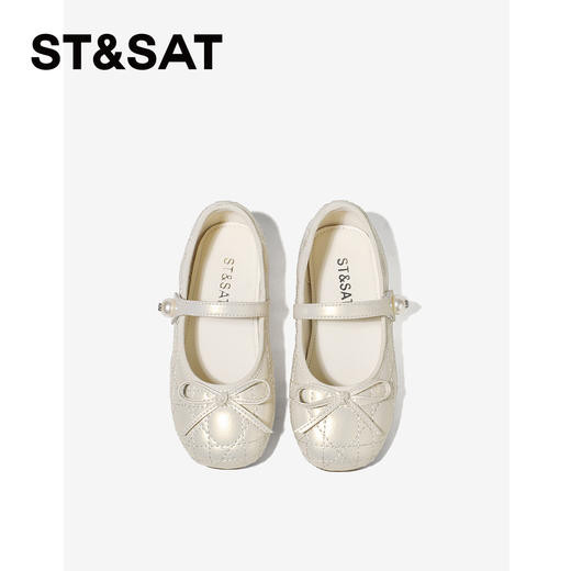 【童鞋】星期六可爱蝴蝶结珍珠一字带女童公主鞋SSE1191L6G 商品图2