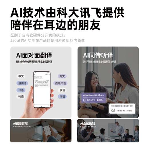 「戴着很舒服」上新！JSOUL开放式AI降噪耳机 四款可选    瀚哲 商品图12