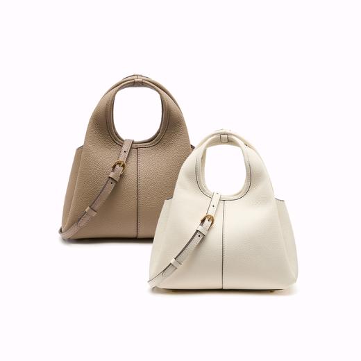 BF楼纯色休闲手提托特包包女2026新款潮中年妈妈包软皮女士单肩斜挎包JY198BX6 商品图0