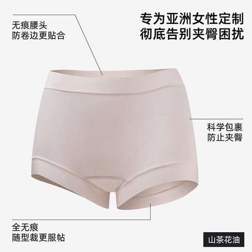 【49元3条，请拍三条，单拍不发】天然50S山茶花油无痕女士内裤-613 商品图3