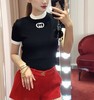 女款logo短袖针织衫he012 商品缩略图3