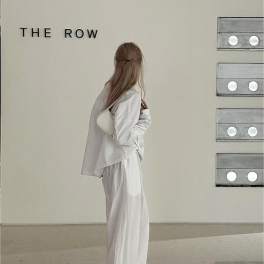 宽松The Ro*w后拼缝长袖打底t恤 商品图4