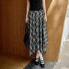 西遇学院风格子半身裙女2026年春季新款气质不规则中长款大摆裙E0060185 商品缩略图2