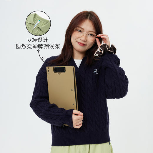 【出游季特惠-春夏新品】ACMEITEM爱棵米-女士半开襟毛衫GAH2770116A 商品图3