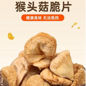 猴头菇脆片零食原味  精选福建古田有机猴头菇 非高温油炸 真空低温脱水 健康又美味 80克/罐