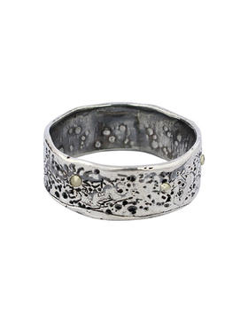 momoko｜8mm Moon Crater Ring with Marcaiste [ 马克赛石戒指 金 / 银 ]