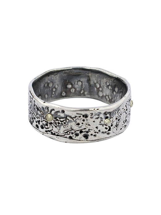 momoko｜8mm Moon Crater Ring with Marcaiste [ 马克赛石戒指 金 / 银 ] 商品图0