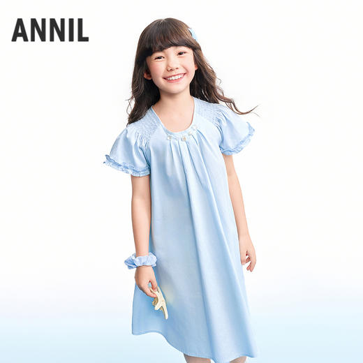 【实体店同款】女童短袖连衣裙夏季新款安奈儿童装AG623139 商品图0