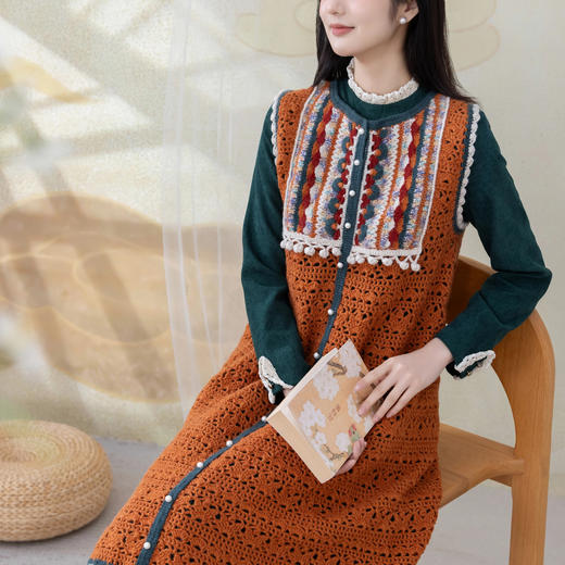 苏苏姐家云上牧歌比甲手工DIY钩针开衫外套毛线团自制材料包 商品图2