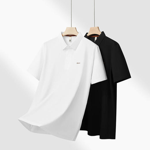 【DG】大依优型大码男装夏季短袖polo衫加肥加大棉麻商务休闲短恤上衣 商品图2