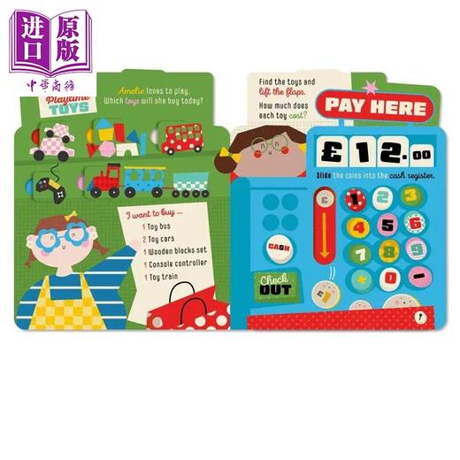 预售 【中商原版】机关书 我的繁忙小店 My First Busy Shop 英文原版 亲子早教认知纸板书 互动玩具书 精美插画 丰富场景 进口书 商品图1