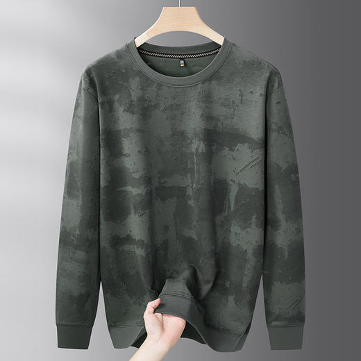 【DDS】大依优型大码男装春季圆领卫衣百搭潮流透气长袖T恤打底衫上衣 商品图4