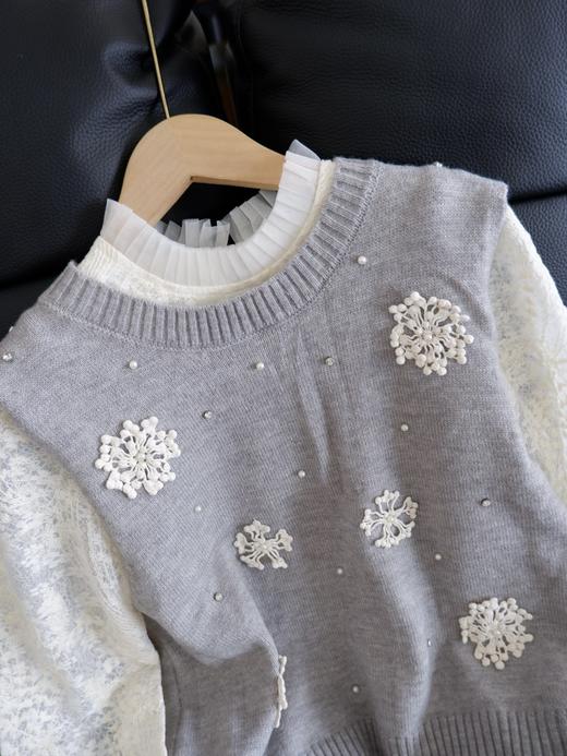 二店y 【喜慕5010】是套装哈， 甜度超标的花马甲蕾丝小衫套装 商品图2