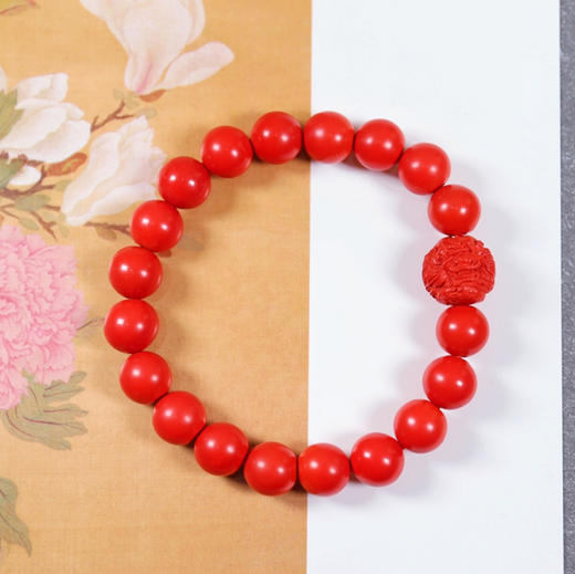 【兴旺】朱砂龙珠手串 商品图0