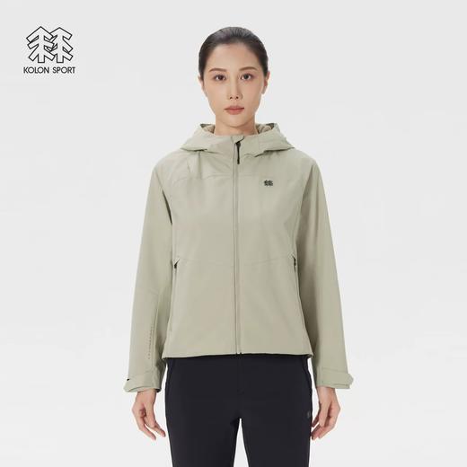 点此购买 可隆春秋季女士防风防泼水连帽冲锋衣 bk 341611 商品图10