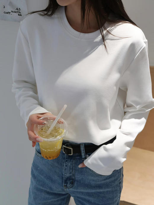 【高品质私服】【IC棉针织布长袖T恤】细腻光洁，纹理清晰，亲肤舒适G1630-CC【无标出货 介意慎拍】 商品图4