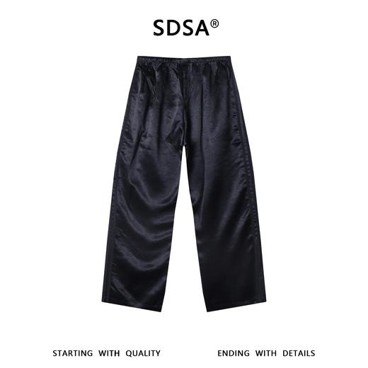 SDSA男装2026新款高贵轻奢时尚简约褶皱抽绳直筒休闲裤百搭宽松 商品图4