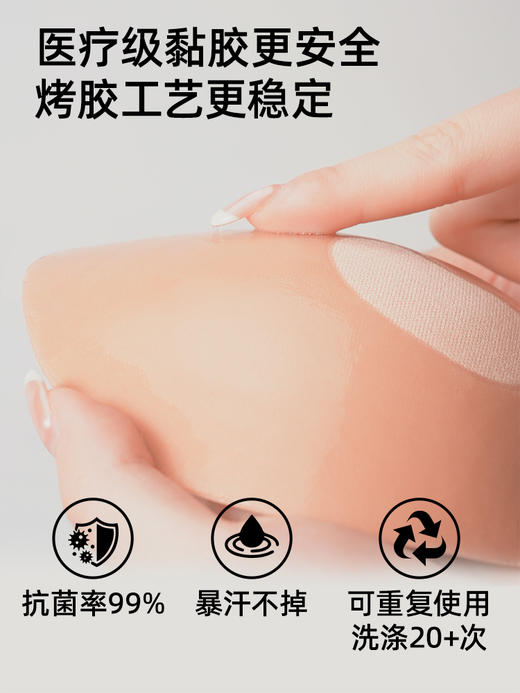 遐【大光芒】大码胸贴聚拢上托包容防下垂大胸显小隐形内衣女夏 商品图2