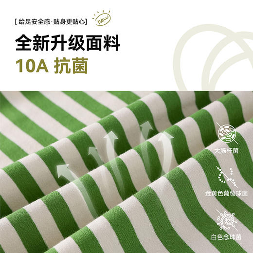 【会呼吸的T】棉花堂   针织长袖条纹T恤   百搭有型   10A级抗菌  FD61011 商品图2