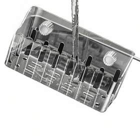 卫生间化妆品吸盘置物架水槽内收纳篮壁挂抹布沥水架子免打孔储物