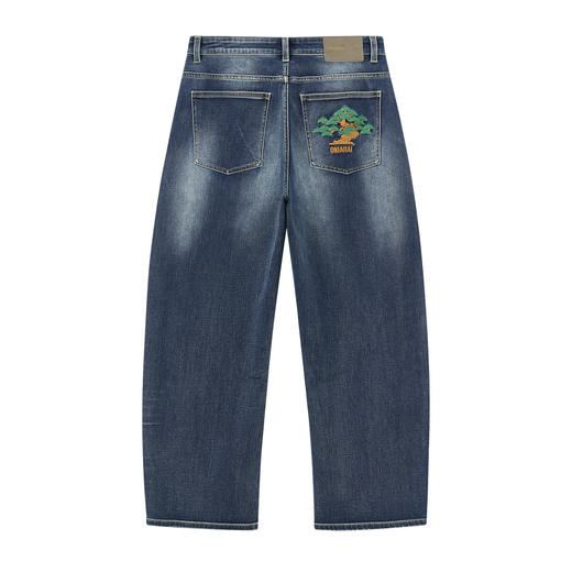 ONIARAI/鬼洗26春季新品青松复古中腰弯刀牛仔长裤男 25B4449 商品图4