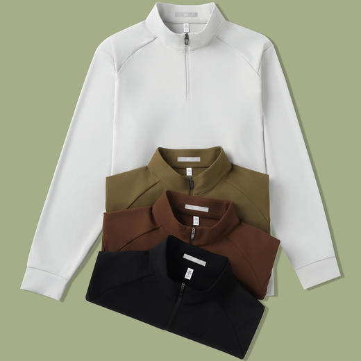 【高弹舒适】圣得西半开拉链卫衣男款2026新款春季时尚高级感上衣 商品图12