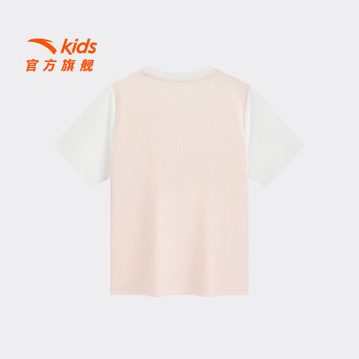 安踏儿童短袖女童针织衫2026年夏季新款透气亲肤大童潮流T恤362628130 商品图1