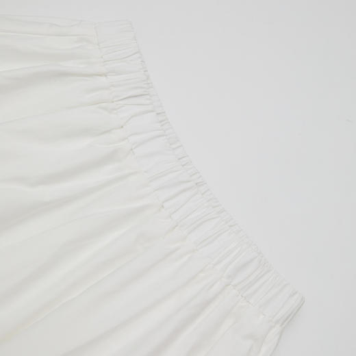 西遇白色蕾丝半身裙女2026年春季新款松紧腰设计感中长款A字裙E0060186 商品图5