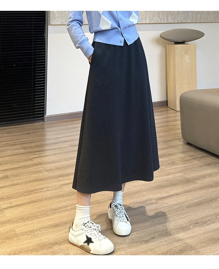 YAW8840羊毛半身裙