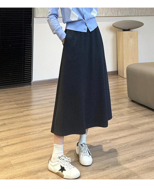 YAW8840羊毛半身裙 商品图0