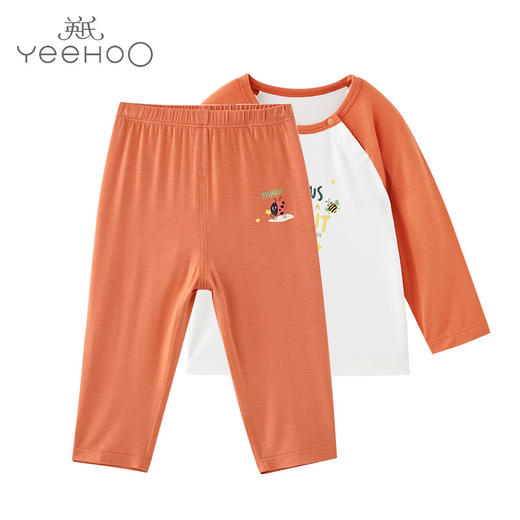 英氏男女宝长裤婴童薄款套装YLCAJ02004A YLTAJ02004A 商品图0