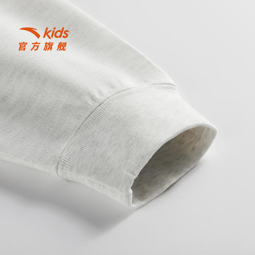 安踏儿童男大童针织连帽套头衫2026年新款舒适亲肤中大童运动卫衣352621725 商品图3