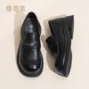 信诺妈妈鞋英伦风真皮乐福鞋女黑色一脚蹬软底小皮鞋2026春季新款X6C161-11 商品缩略图2