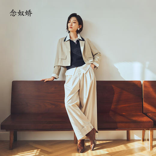 【商场同款】CNX6309 “ 蛋白皮西装 ” 轻奢好穿 显高显瘦 精干利落 修饰肩型 商品图5