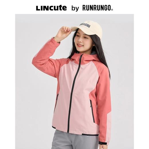 纳趣户外冲锋衣防风连帽休闲防水保暖运动风冲锋连帽外套L6JC1CH018 商品图0