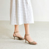 千百度亮面一字带凉鞋女2026夏季新款细高跟露趾不累脚绝美凉鞋A26310181 商品缩略图2